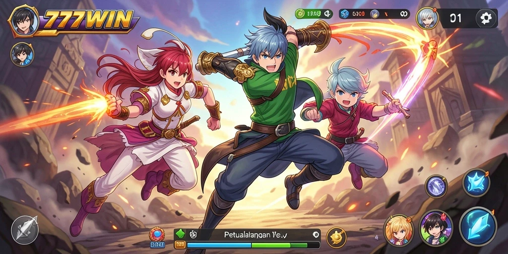 Gameplay menarik dengan karakter anime yang ikonik.