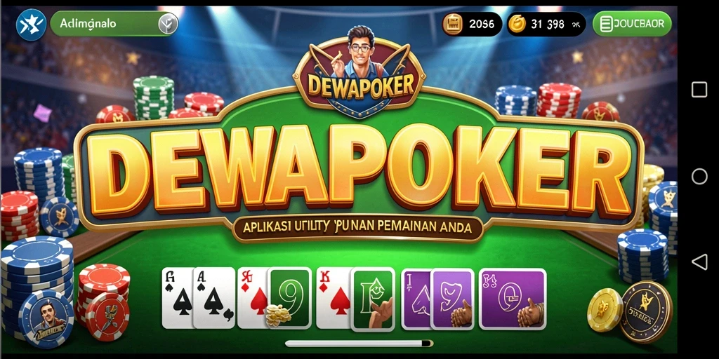 Tampilan utama DEWAPOKER dengan fitur-fitur unggulan untuk pemain.