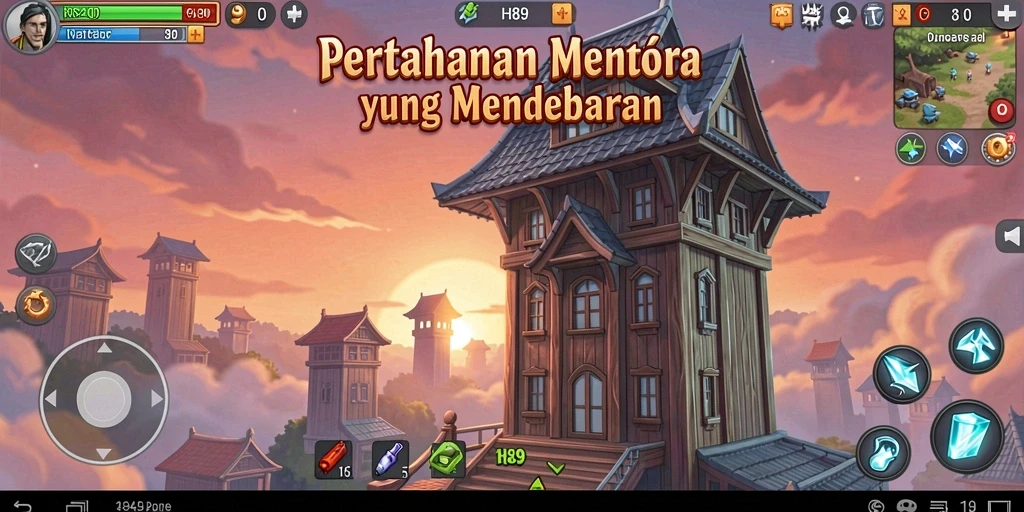 Gameplay H89 menantang dengan menara yang kuat dan musuh yang beragam.