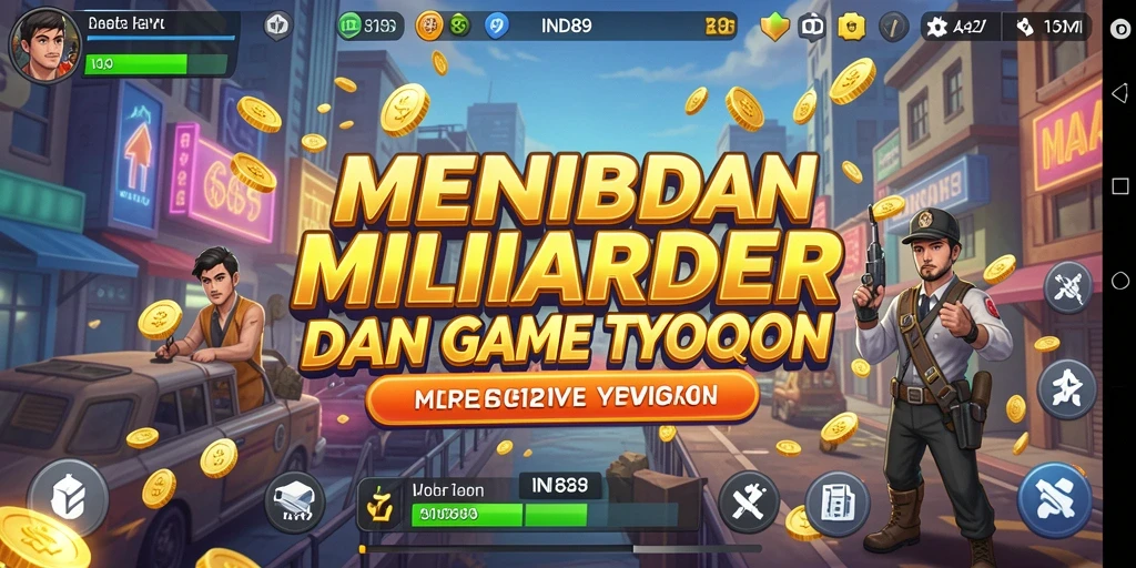 Screenshot menampilkan gameplay menarik dalam IND89 sebagai game Tycoon.