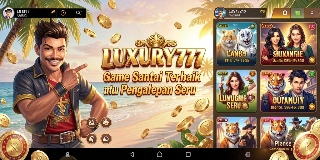Tampilan gameplay LUXURY777 yang seru dan menghibur.