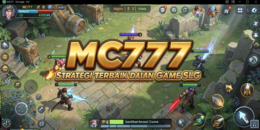 Tampilan gameplay dinamis dalam MC777 yang menantang strategi pemain.