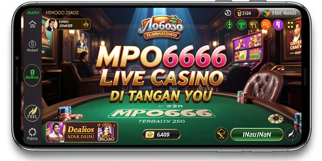 Tampilan antarmuka MPO666 saat sesi Live Casino yang mendebarkan.