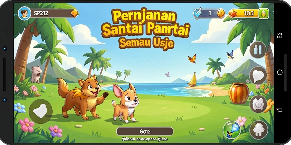Tampilan gameplay SP212 yang seru dan penuh warna.