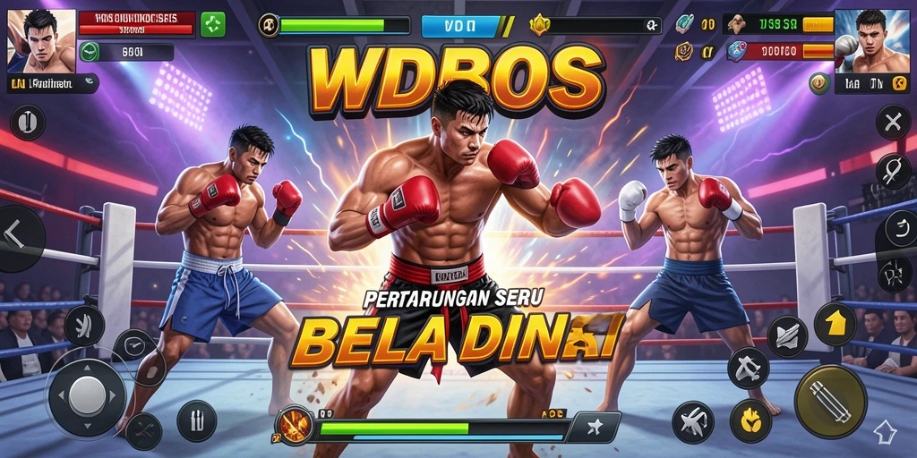 Tampilan gameplay mendebarkan di WDBOS dengan pertarungan yang intens.